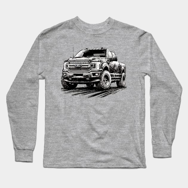 Ford F150 Long Sleeve T-Shirt by Vehicles-Art